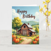 Sweet Autumn 誕生日カード カード (黄色い花)