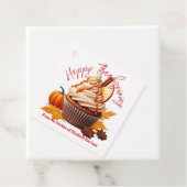 Sweet Autumn Cupcake Harvest Happy Thanksgiving フェイバータグ (インサイチュ)