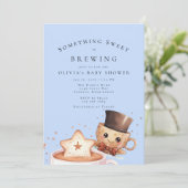 Sweet Babyが誕生予定!おしゃれなベイビーシャワーのお知らせ 招待状 (スタンド正面)