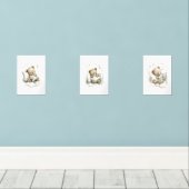 Sweet baby bear fast asleep on fluffy clouds (ウッドフロア)