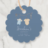 Sweet Baby Boy Aqeeqah Favor フェイバータグ (裏面)