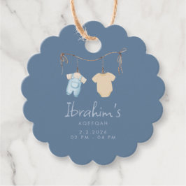Sweet Baby Boy Aqeeqah Favor フェイバータグ