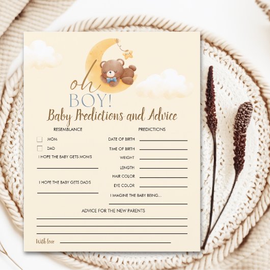 Sweet Baby Boy Teddy Bear Baby shower boy