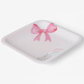 Sweet Baby Elephant Balloon – Pastel Baby Shower ペーパープレート (傾斜あり)