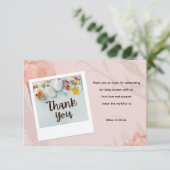 Sweet Baby Essentials on a Soft Pastel サンキューカード (スタンド正面)