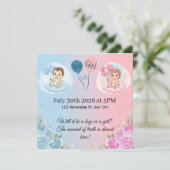 Sweet Baby Gender Reveal 招待状 (スタンド正面)