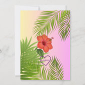 Sweet Baby in Bloom, flowers & fruit baby shower 招待状 (裏面)