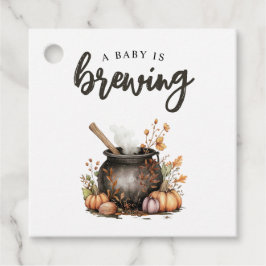 Sweet Baby Is Brewing ハロウィンベビーシャワー フェイバータグ