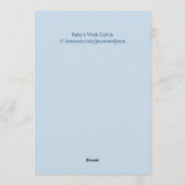 Sweet Baby Koala  招待状 (裏面)