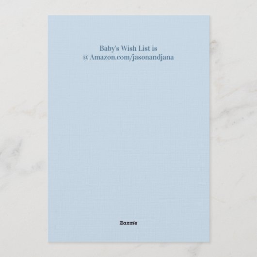 Sweet Baby Koala  招待状 (裏面)