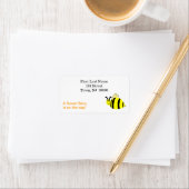 Sweet Baby Shower Yellow Bumble Bee  ラベル (インサイチュ)