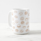 「Sweet Bakery Treats」ミニマリスト柄マグ コーヒーマグカップ (正面左)