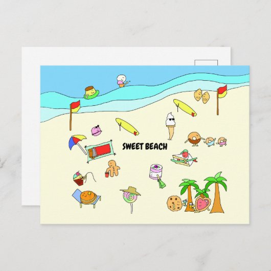 SWEET BEACH ポストカード (正面/裏面)