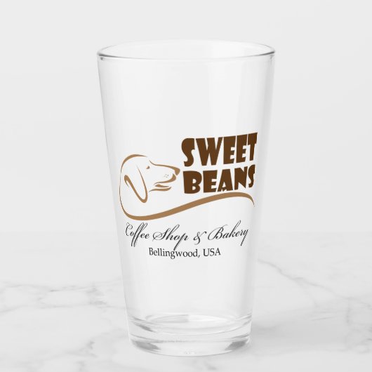 Sweet Beans Drinking Glass タンブラーグラス (正面)