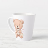 Sweet Bear Hugging a Coffee Mug カフェラテマグ (左アングル)