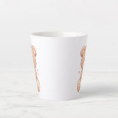 Sweet Bear Hugging a Coffee Mug カフェラテマグ (正面)