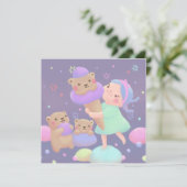 Sweet Bear Ice Cream Illustration シーズンカード (スタンド正面)