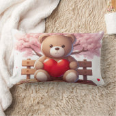 Sweet Bear Moment – Cozy Nature Pillow ランバークッション (ブランケット)