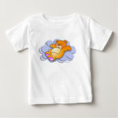 Sweet Bear On Cloud Tシャツ (正面)