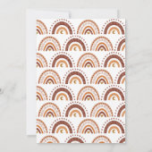 Sweet Bear Rainbow Thank You Baby Shower サンキューカード (裏面)