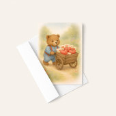 Sweet Bear Valentine Hearts | Whimsical Woodland  カード