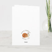 Sweet Bear Valentine Hearts | Whimsical Woodland  カード (裏面)