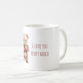 Sweet Bear with Strawberry コーヒーマグカップ (正面右)