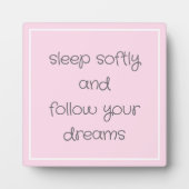 Sweet Bedtime Words art フォトプラーク (正面)
