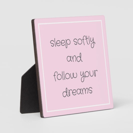 Sweet Bedtime Words art フォトプラーク (正面)