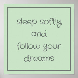 Sweet Bedtime Words wall art ポスター