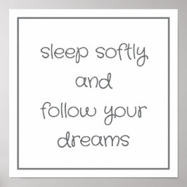 Sweet Bedtime Words wall art ポスター