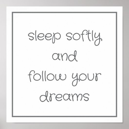 Sweet Bedtime Words wall art ポスター (正面)