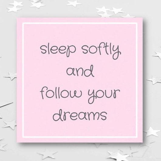 Sweet Bedtime Words wall art ポスター
