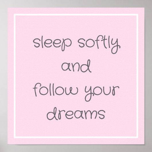 Sweet Bedtime Words wall art ポスター (正面)