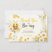 Sweet Bee 誕生日お礼 サンキューカード (正面)
