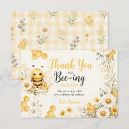 Sweet Bee 誕生日お礼 サンキューカード
