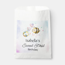 Sweet Bee 1歳の誕生日 カスタマイズデザイン フェイバーバッグ