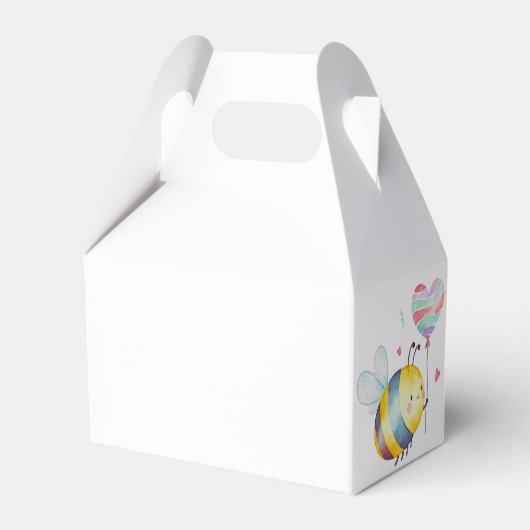 Sweet Bee First Birthday Personalized  フェイバーボックス (裏面サイド)