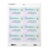 Sweet Bee First Birthday Personalized  ラベル (フルシート)