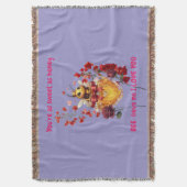 Sweet BEE mine-BEE lieve me i love you スローブランケット (正面縦)