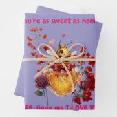 Sweet BEE mine-BEE lieve me i love you ラッピングペーパーシート (インサイチュ)
