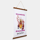 Sweet BEE mine-BEE lieve me i love you 吊り下げ型タペストリー (傾斜あり)