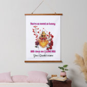 Sweet BEE mine-BEE lieve me i love you 吊り下げ型タペストリー (寝室)