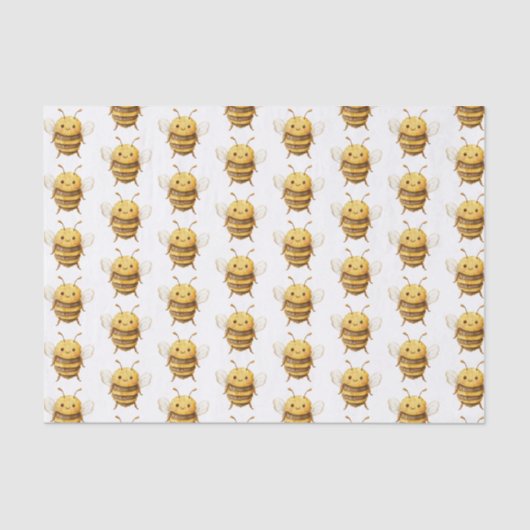 Sweet Bees Baby Shower 薄葉紙 (正面)