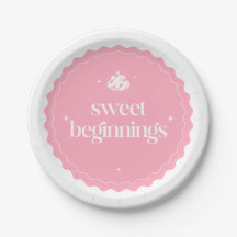 Sweet Beginnings | ピンクとホワイトの女の子ベビーシャワー