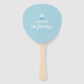 Sweet Beginnings | 性別お披露目ベビーシャワーゲーム ハンドファン (裏面)
