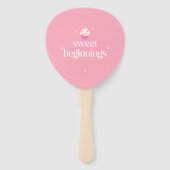 Sweet Beginnings | 性別お披露目ベビーシャワーゲーム ハンドファン (正面)