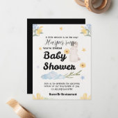 Sweet Beginnings Baby Shower Collection ノートカード (正面/裏面インサイチュ)