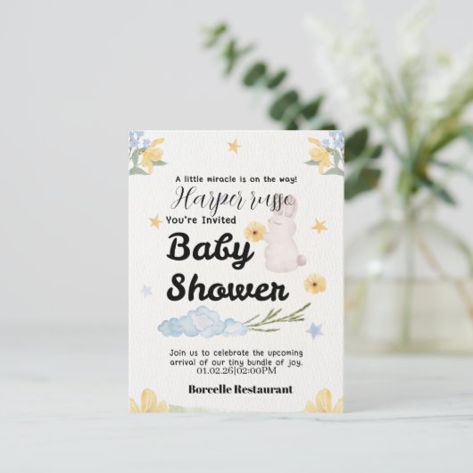 Sweet Beginnings Baby Shower Collection ポストカード (スタンド正面)