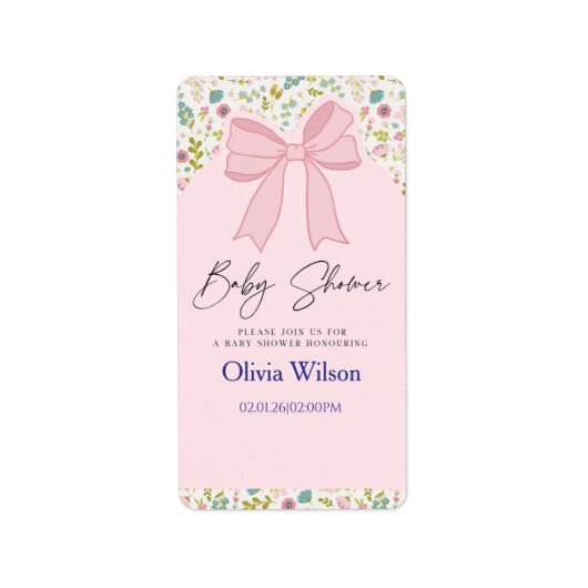 Sweet Beginnings Baby Shower Collection ラベル (正面)